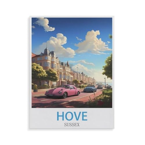 Hove Sussex，Für Erwachsene Familie Stress Relief Puzzle Spielzeug - Familie Spaß Herausforderung Spielzeug - 1000 Teile Puzzle（75x50cm）-GU72 von YYHMKBYY