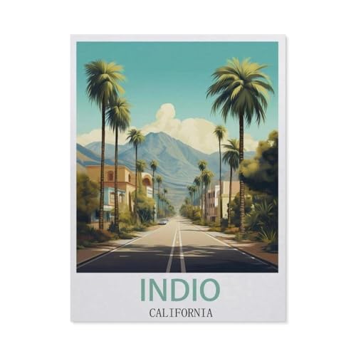 Indio, Kalifornien，Puzzle 1000 Teile Holz Puzzle Erwachsene Kinder Lernspielzeug Familie Dekompressionsspiel（75x50cm）-DL89 von YYHMKBYY