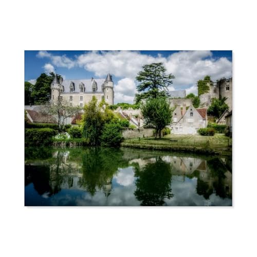 Indre-et-Loire: Montrésor，Puzzles, 1000-teiliges Puzzle Für Erwachsene Und Kinder Ab 10 Jahren（38x26cm）-AR84 von YYHMKBYY