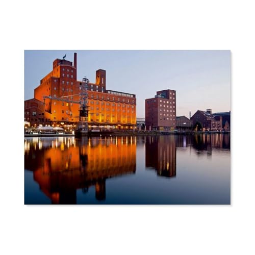 Innenhafen Duisburg，Für Erwachsene Familie Stress Relief Puzzle Spielzeug - Familie Spaß Herausforderung Spielzeug - 1000 Teile Puzzle（50x70cm）-BA23 von YYHMKBYY
