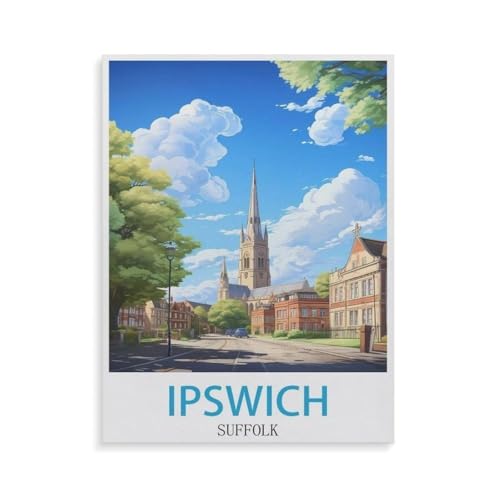Ipswich Suffolk，Puzzle Für Erwachsene, 1000-teilige Puzzles Für Teenager Und Kinder, Herausfordernde Spiele（38x26cm）-GU78 von YYHMKBYY