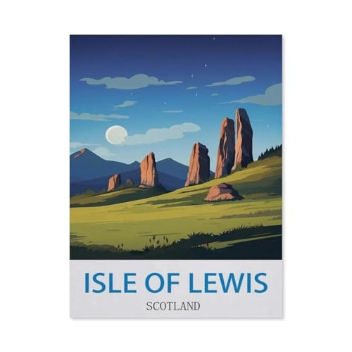 Isle of Lewis, Schottland，Puzzles 1000 Teile für Erwachsene, Klassische Puzzle Jungen Mädchen Puzzle für Kinder Teenager Lernspiel Spielzeug（50x70cm）-DZ5 von YYHMKBYY