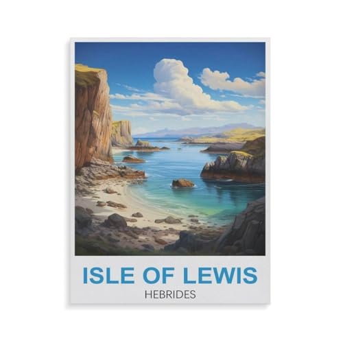 Isle of Lewis Hebrides，1000 Teile, Puzzle Aus Holz Für Erwachsene Und Kinder Ab 12 Jahren, Lernspielzeug（75x50cm）-GT49 von YYHMKBYY