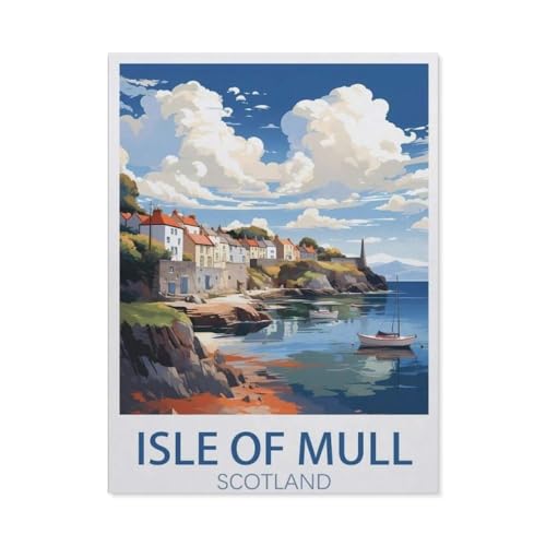 Isle of Mull Schottland，Puzzle 1000 Teile Holz Puzzle Geeignet Für Erwachsene Kinder Familien Stressabbau Puzzlespiele（75x50cm）-BR72 von YYHMKBYY