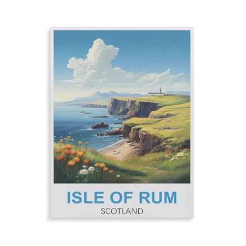 Isle of Rum Schottland，1000 Teile, Puzzle Aus Papier Für Erwachsene Und Kinder Ab 12 Jahren, Lernspielzeug（38x26cm）-GT70 von YYHMKBYY