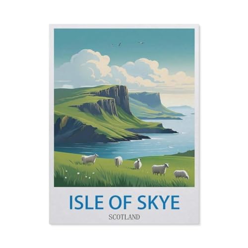 Isle of Skye, Schottland，Puzzles 1000 Teile für Erwachsene, Klassische Puzzle Jungen Mädchen Puzzle für Kinder Teenager Lernspiel Spielzeug（38x26cm）-DY32 von YYHMKBYY