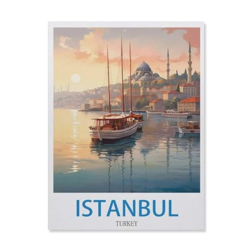 Istanbul, Türkei，Puzzles 1000 Teile für Erwachsene, Klassische Puzzle Jungen Mädchen Puzzle für Kinder Teenager Lernspiel Spielzeug（50x70cm）-EF55 von YYHMKBYY