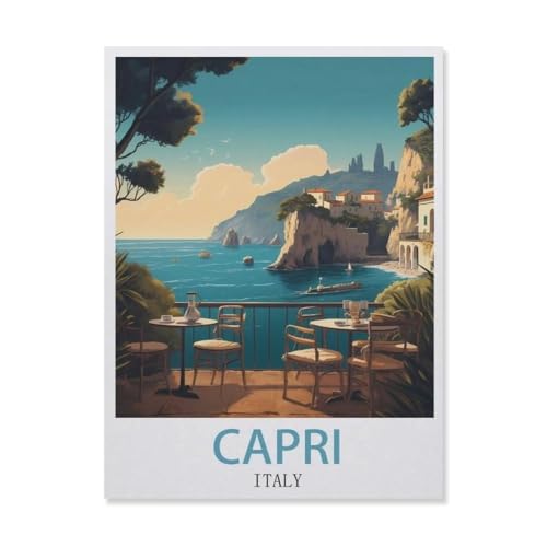 Italien Capri，Papier Puzzle 1000 Stück Adult Toys Dekompressionsspiel（50x70cm）-ET73 von YYHMKBYY