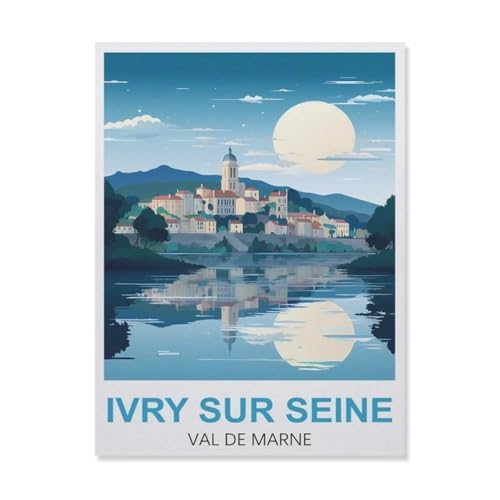 Ivry Sur Seine Val De Marne，Puzzles 1000 Teile für Erwachsene, Klassische Puzzle Jungen Mädchen Puzzle für Kinder Teenager Lernspiel Spielzeug（38x26cm）-GN79 von YYHMKBYY