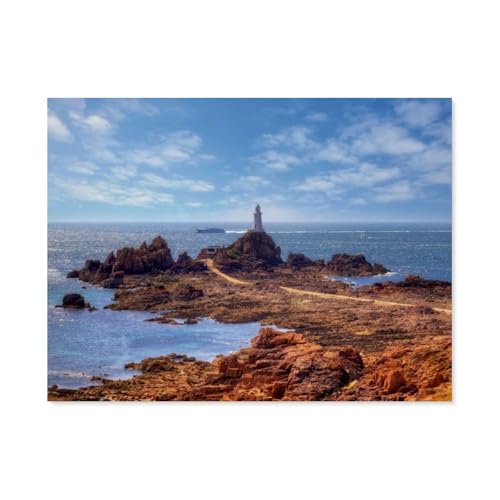Jersey & Guernsey - Kanalinseln，Puzzles, 1000-teiliges Puzzle Für Erwachsene Und Kinder Ab 10 Jahren（38x26cm）-AQ38 von YYHMKBYY