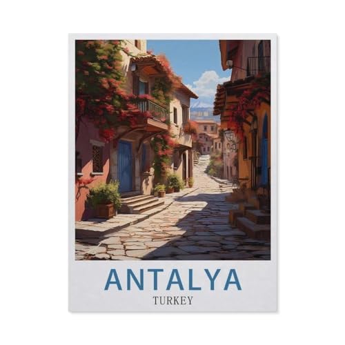 Jigsaw Puzzle 1000 Teile, Antalya Türkei, 3D Erwachsene Holz Lernspielzeug Bestes Geburtstagsgeschenk Jungen Mädchen (75 x 50 cm) - EU85 von YYHMKBYY