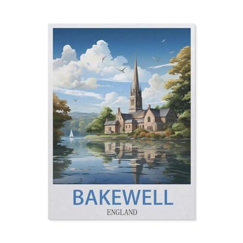 Jigsaw Puzzle 1000 Teile für Erwachsene, Bakewell England, Kinder, Teenager, große Familien, Puzzle-Spiel (75 x 50 cm) - DJ74 von YYHMKBYY