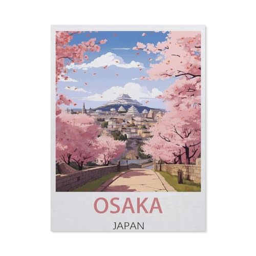 Jigsaw Puzzles, Osaka Japan, Erwachsene, Holzpuzzle Bild, College-Studenten lindern Stress Jigsaws Spielzeug, 1000 Teile (75 x 50 cm) - EX20 von YYHMKBYY
