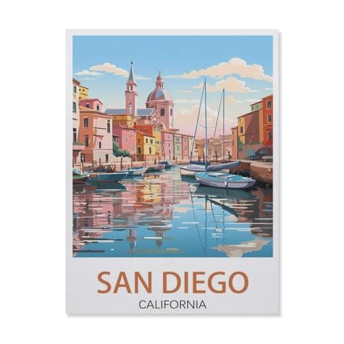 Jigsaw Puzzles, San Diego, Kalifornien, 1000 Teile für Erwachsene, Jugendliche, Jungen Mädchen (50 x 70 cm) -DN19 von YYHMKBYY