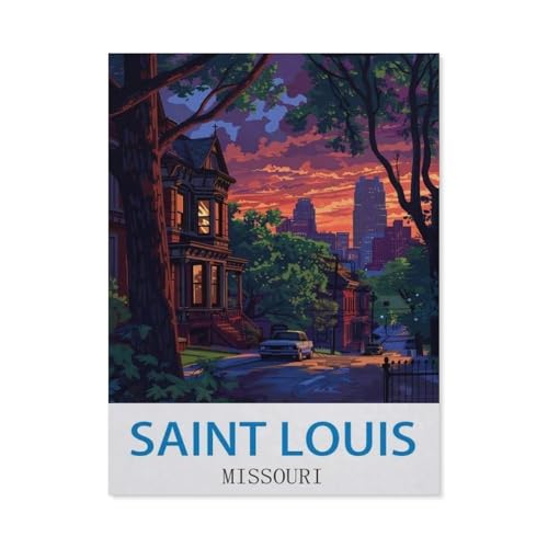 Jigsaw Puzzles, St. Louis, Missouri, Erwachsene, Papier, Puzzlebild, College-Studenten, lindern Stress, Puzzlespiel, 1000 Teile (50 x 70 cm), -CJ19 von YYHMKBYY