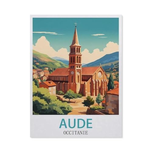 Jigsaw Puzzles 1000 Stück，AUDE Occitanie，Für Papierkinder Spiele Lernspielzeug（38x26cm）-GP48 von YYHMKBYY