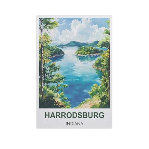 Jigsaw Puzzles 1000 Stück，Harrodsburg, Indiana，Für Papierkinder Spiele Lernspielzeug（38x26cm）-GH42 von YYHMKBYY