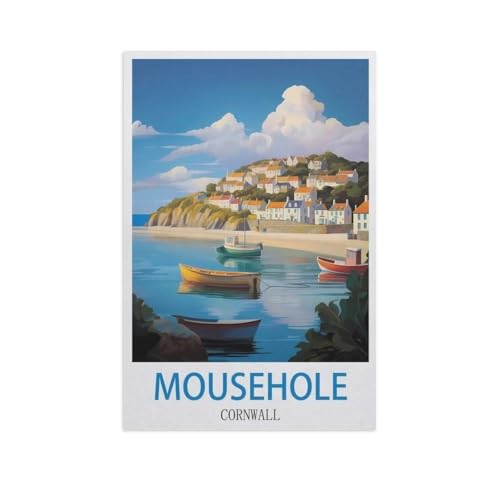 Jigsaw Puzzles 1000 Stück，Mousehole, Cornwall，Für Papierkinder Spiele Lernspielzeug（38x26cm）-FZ36 von YYHMKBYY