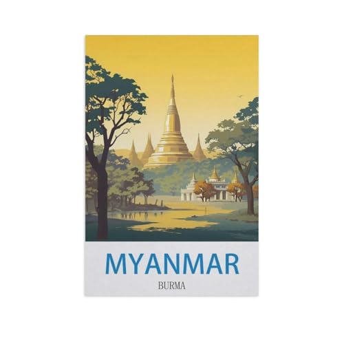 Jigsaw Puzzles 1000 Stück，Myanmar, Burma，Für Papierkinder Spiele Lernspielzeug（38x26cm）-GD77 von YYHMKBYY