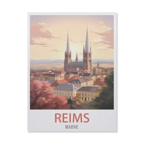Jigsaw Puzzles 1000 Stück，Reims Marne，Für Papierkinder Spiele Lernspielzeug（38x26cm）-GL83 von YYHMKBYY