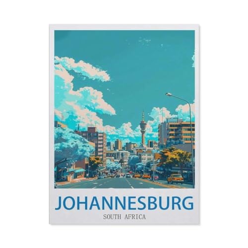 Johannesburg, Südafrika，Holz Puzzle 1000 Teile Spielzeug Für Erwachsene Dekompressionsspiel（75x50cm）-CI59 von YYHMKBYY