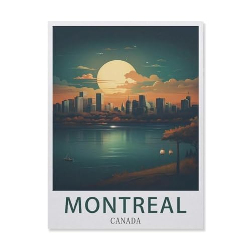 Kanada Montreal，Puzzles 1000 Teile für Erwachsene, Klassische Puzzle Jungen Mädchen Puzzle für Kinder Teenager Lernspiel Spielzeug（50x70cm）-DQ99 von YYHMKBYY