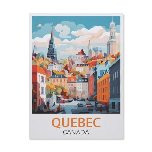 Kanada Québec，Puzzles, 1000-teiliges Puzzle Für Erwachsene Und Kinder Ab 10 Jahren（75x50cm）-DQ100 von YYHMKBYY