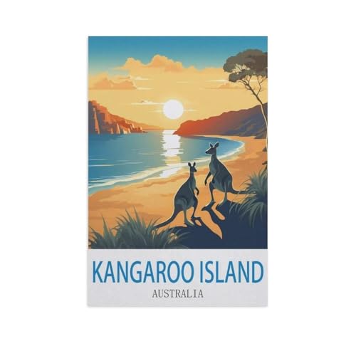 Kangaroo Island, Australien，Papier Puzzle 1000 Teile Spielzeug Für Erwachsene Dekompressionsspiel（38x26cm）-FZ92 von YYHMKBYY