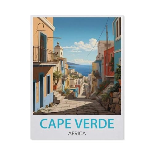 Kap Verde, Afrika，Puzzle 1000 Teile Papier Puzzle Erwachsene Kinder Lernspielzeug Familie Dekompressionsspiel（50x70cm）-BF22 von YYHMKBYY