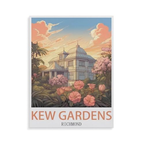 Kew Gardens Richmond，1000 Teile Papier Puzzle,einzigartiges Puzzle, Geschenk Für Erwachsene,Familienspiel,Herausforderungsaktivität（38x26cm）-GT72 von YYHMKBYY
