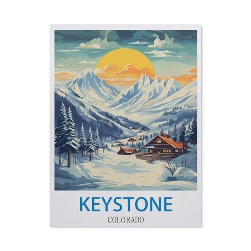 Keystone, Colorado，Papier Puzzle 1000 Teile Spielzeug Für Erwachsene Dekompressionsspiel（38x26cm）-CM97 von YYHMKBYY