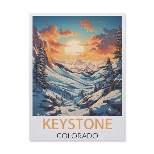 Keystone, Colorado，Puzzles 1000 Teile für Erwachsene, Klassische Puzzle Kinder Puzzle Herausfordernde Und Schwierige Rätsel für Erwachsene Und Jugendliche（50x70cm）-FM68 von YYHMKBYY