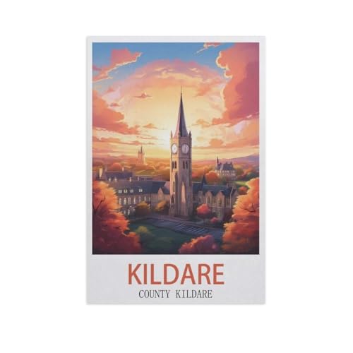 Kildare County Kildare，Puzzle 1000 Teile,Intellektuelle Entwicklung Pädagogisches Nach Hause Interessante Dekompression Brain Challenge Puzzle Für Jugendliche Kinder（75x50cm）-GK25 von YYHMKBYY