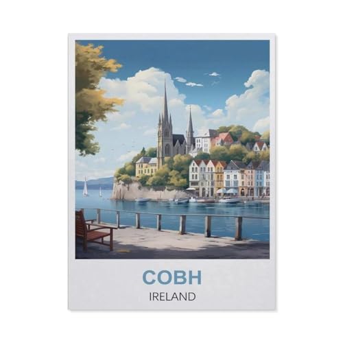 Kinder Holz Puzzle 1000 Teile，Cobh, Irland，Modern Zuhause Dekoration Einzigartiges Geschenk（75x50cm）-EO5 von YYHMKBYY
