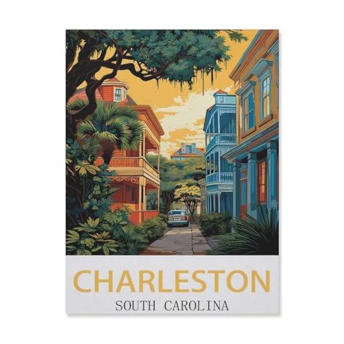 Kinder Papier Puzzle 1000 Teile，Charleston, South Carolina，Modern Zuhause Dekoration Einzigartiges Geschenk（38x26cm）-EI94 von YYHMKBYY