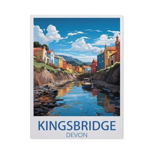 Kingsbridge Devon，Puzzles, 1000-teiliges Puzzle Für Erwachsene Und Kinder Ab 10 Jahren（50x70cm）-BR66 von YYHMKBYY