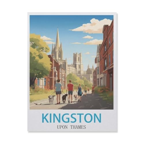 Kingston Upon Thames，Puzzle 1000 Teile Erwachsene Kinde Spaß Lernspielzeug Geschenke（75x50cm）-GL1 von YYHMKBYY