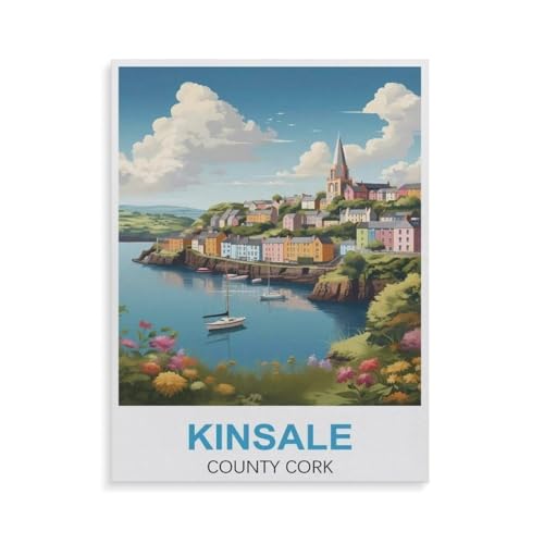 Kinsale County，1000 Teile Puzzles, Holz Craft, Hochwertiges Modernes Puzzle, DIY, Für Erwachsene Und Kinder Ab 12 Jahren（75x50cm）-GT69 von YYHMKBYY