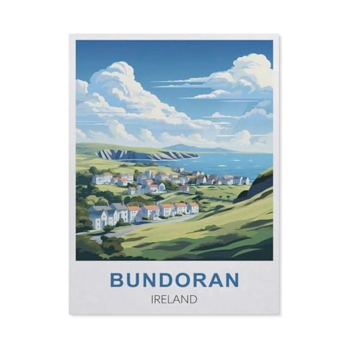 Klassische Puzzles 1000 Teile, Bundoran, Irland, Adultdecompression Paper Jigsaws Toys, Kids Toys Geschenke (75 x 50 cm) -DY25 von YYHMKBYY
