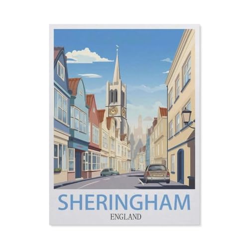 Klassisches Puzzle 1000 Teile，Sheringham, England，Kind Oder Einen Freund,1000 Piece（38x26cm）-EO22 von YYHMKBYY