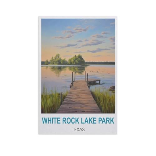 Klassisches Puzzle 1000 Teile，White Rock Lake Park, Texas，Kind Oder Einen Freund,1000 Piece（38x26cm）-GG24 von YYHMKBYY