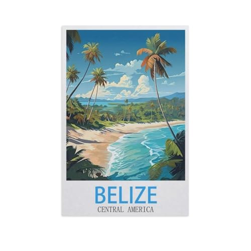 Klassisches Puzzle 3D Puzzle DIY Kit Holz Spielzeug Einzigartiges Geschenk，Belize, Mittelamerika，Klassisches Puzzle 3D Puzzle DIY Kit Holz Spielzeug Einzigartiges Geschenk（75x50cm）-GI45 von YYHMKBYY