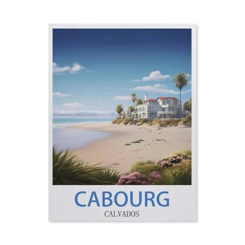 Klassisches Puzzle 3D Puzzle DIY Kit Holz Spielzeug Einzigartiges Geschenk，Cabourg Calvados，Klassisches Puzzle 3D Puzzle DIY Kit Holz Spielzeug Einzigartiges Geschenk（75x50cm）-GP78 von YYHMKBYY