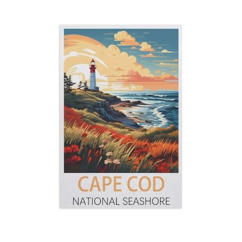 Klassisches Puzzle 3D Puzzle DIY Kit Holz Spielzeug Einzigartiges Geschenk，Cape Cod National Seashore，Klassisches Puzzle 3D Puzzle DIY Kit Holz Spielzeug Einzigartiges Geschenk（75x50cm）-FS33 von YYHMKBYY
