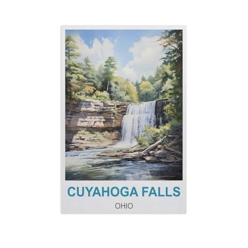 Klassisches Puzzle 3D Puzzle DIY Kit Holz Spielzeug Einzigartiges Geschenk，Cuyahoga Falls, Ohio，Klassisches Puzzle 3D Puzzle DIY Kit Holz Spielzeug Einzigartiges Geschenk（75x50cm）-GH72 von YYHMKBYY