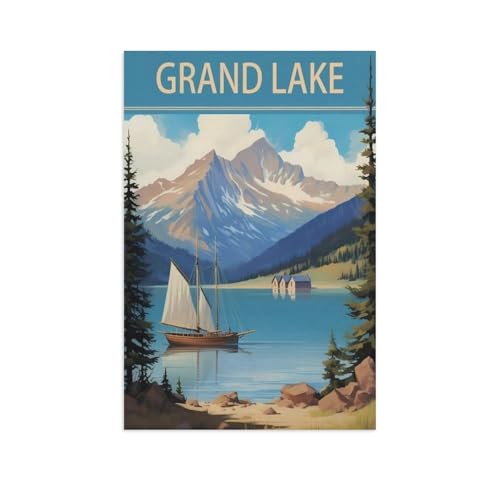 Klassisches Puzzle 3D Puzzle DIY Kit Holz Spielzeug Einzigartiges Geschenk，Grand Lake Colorado，Klassisches Puzzle 3D Puzzle DIY Kit Holz Spielzeug Einzigartiges Geschenk（75x50cm）-FR60 von YYHMKBYY