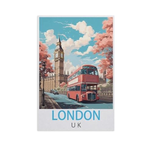 Klassisches Puzzle 3D Puzzle DIY Kit Holz Spielzeug Einzigartiges Geschenk，London U K，Klassisches Puzzle 3D Puzzle DIY Kit Holz Spielzeug Einzigartiges Geschenk（75x50cm）-FV98 von YYHMKBYY