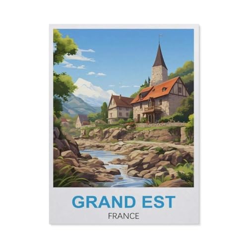 Klassisches Puzzle 3D Puzzle DIY Kit Papier Spielzeug Einzigartiges Geschenk，Grand Est France，Klassisches Puzzle 3D Puzzle DIY Kit Papier Spielzeug Einzigartiges Geschenk（50x70cm）-GP5 von YYHMKBYY