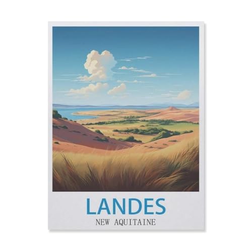 Klassisches Puzzle 3D Puzzle DIY Kit Papier Spielzeug Einzigartiges Geschenk，Landes New Aquitaine，Klassisches Puzzle 3D Puzzle DIY Kit Papier Spielzeug Einzigartiges Geschenk（50x70cm）-GN59 von YYHMKBYY