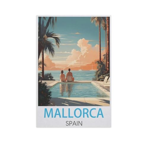 Klassisches Puzzle 3D Puzzle DIY Kit Papier Spielzeug Einzigartiges Geschenk，Mallorca Spanien，Klassisches Puzzle 3D Puzzle DIY Kit Papier Spielzeug Einzigartiges Geschenk（50x70cm）-FQ14 von YYHMKBYY